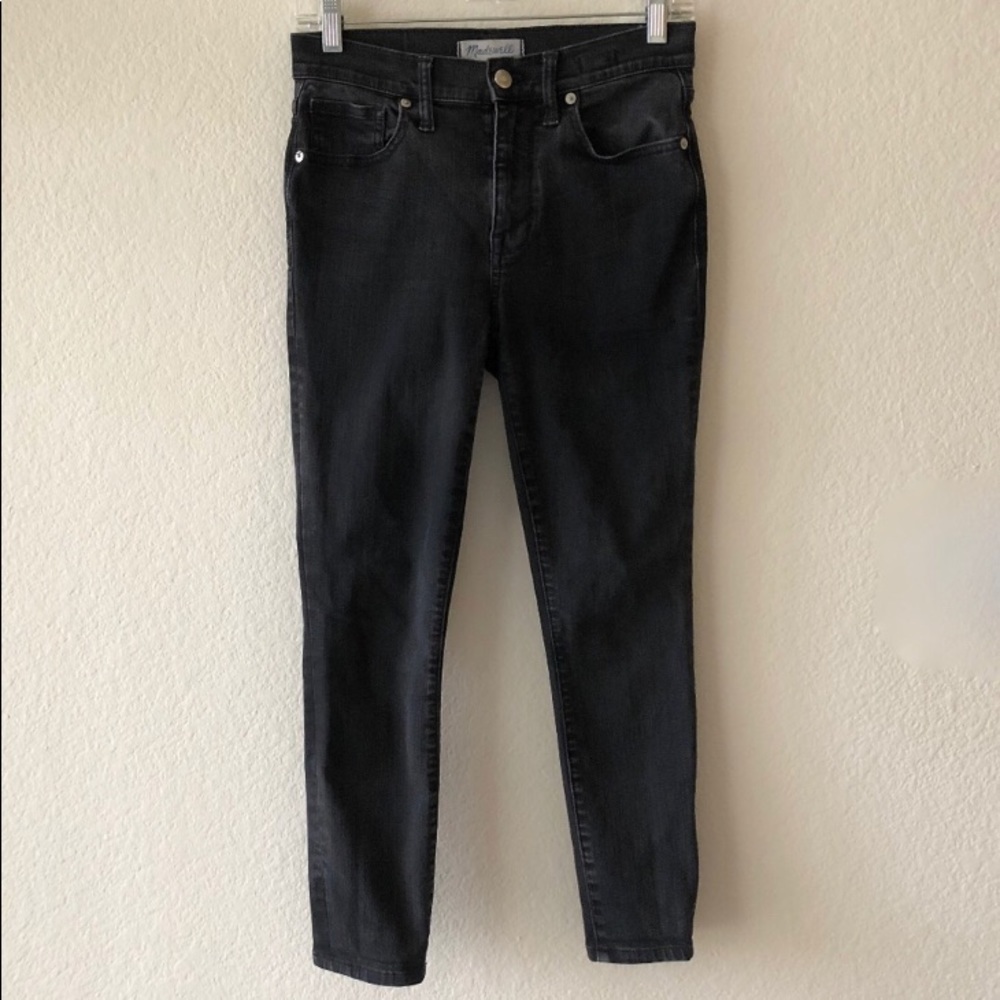 Madewell 9” high riser skinny in lunar wash